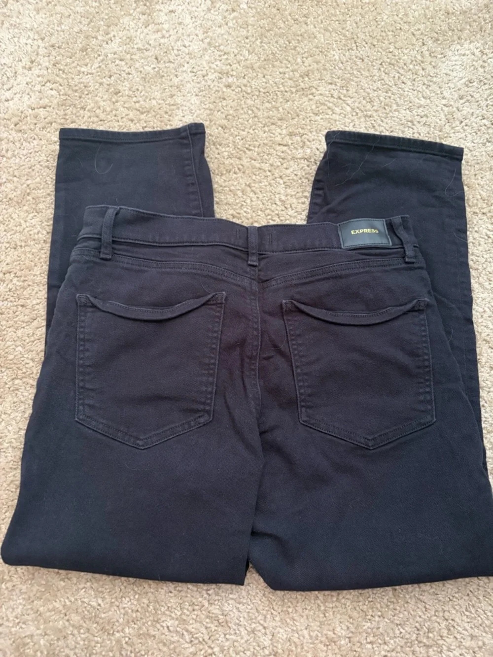 Express High Rise Straight Ankle Jeans - Picture 5 of 5